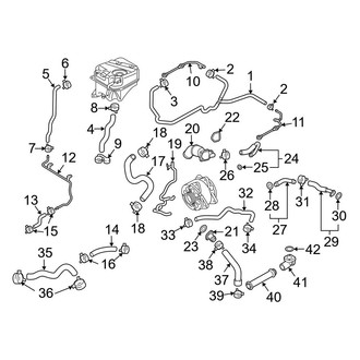 Audi OE - Cooling - Hoses & Pipes (Rear), (5.2L)