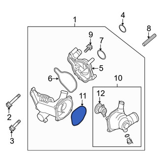 Audi OE - Engine Coolant Thermostat Housing Seal