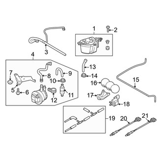 Audi OE - Emission System - Emission Components (Evaporative Emission), (Base / Spyder 5.2L)
