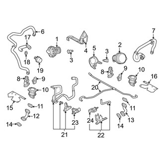 Audi OE - Emission System - Emission Components (Air Injection), (Base / GT / GT Spyder / Spyder 5.2L)