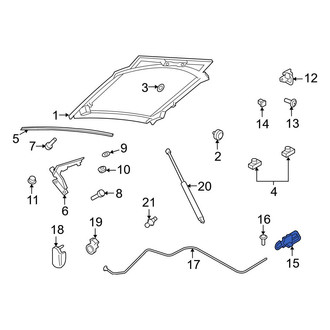 Audi OE - Rear Hood Latch