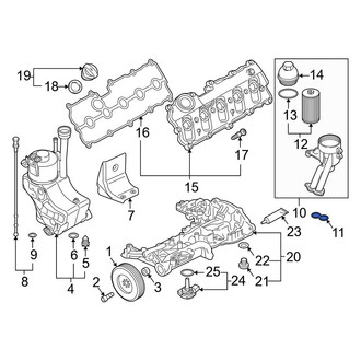 Audi OE - Engine Oil Filter Adapter Gasket