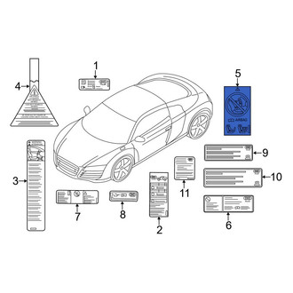 Audi OE - Air Bag Information Label