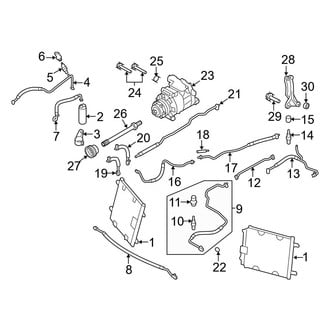 Audi OE - Air Conditioner & Heater - Condenser, Compressor & Lines (Coupe)