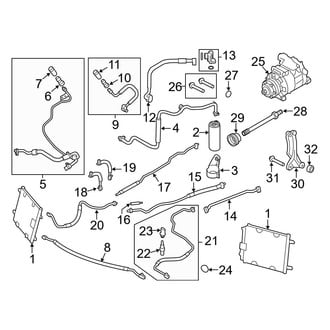 Audi OE - Air Conditioner & Heater - Condenser, Compressor & Lines (Spyder)