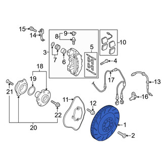 Audi OE - Front Disc Brake Rotor