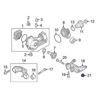 Audi OE - Rear Differential Housing Support Nut