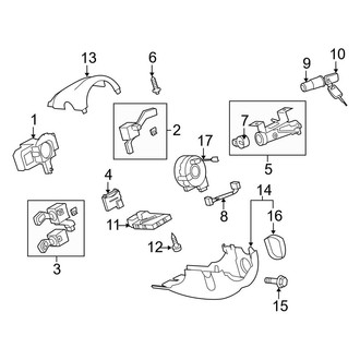 Audi OE - Steering Column - Shroud, Switches & Levers