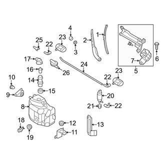 Audi OE - Windshield - Wiper & Washer Components