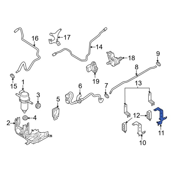 Power Brake Booster Vacuum Hose Bracket