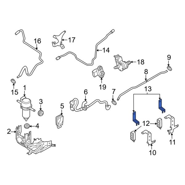 Power Brake Booster Vacuum Hose Bracket