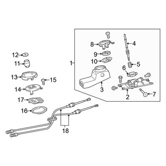 Audi OE - Center Console (Shift Components), (Standard Tr)