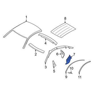 Audi OE - Left Roof Panel Reinforcement Bracket