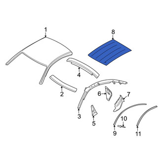 Audi OE - Left Roof Panel Reinforcement