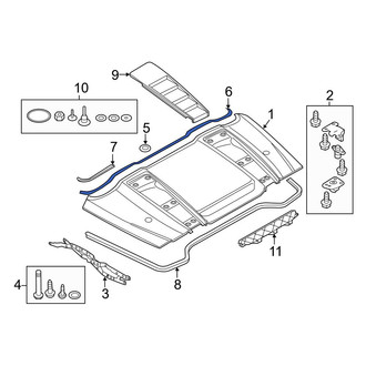 Audi OE - Convertible Top Stowage Compartment Lid Decal