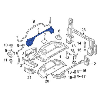 Audi OE - Convertible Top Stowage Compartment Trim Panel Bracket
