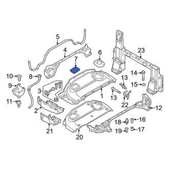 Audi OE - Left Convertible Top Stowage Compartment Trim Panel Screw Cover