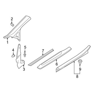 Audi OE - Pillars, Rocker & Floor - Interior Trim (Coupe)