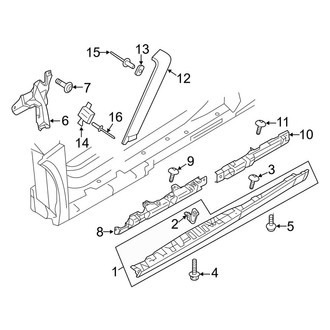 Audi OE - Pillars, Rocker & Floor - Exterior Trim (Spyder)