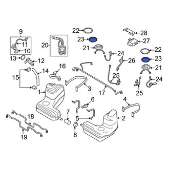 Audi OE - Fuel Pump Tank Seal
