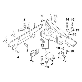 Audi OE - Rear Body & Floor - Interior Trim (Engine Compartment), (Coupe)
