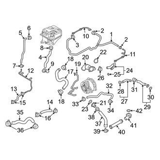 Audi OE - Cooling - Hoses & Pipes (Rear), (5.2L)