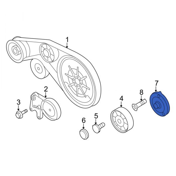 Belt Tensioner Pulley Bracket