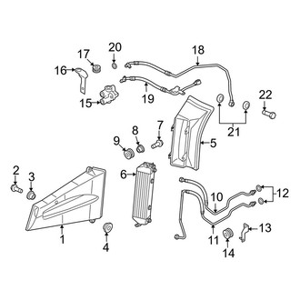 Audi OE - Cooling - Trans Oil Cooler (4.2L Standard Tr)