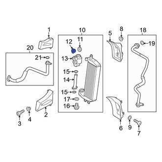 Audi OE - Automatic Transmission Oil Cooler Mounting Bracket Sleeve