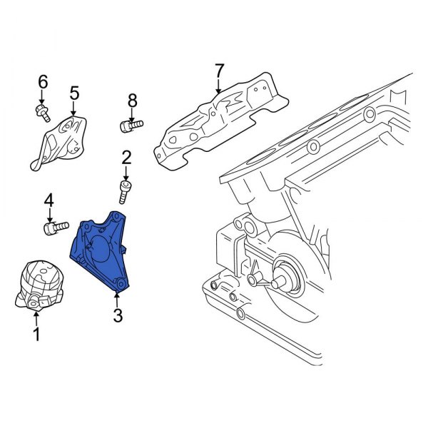 Engine Mount Support Bracket