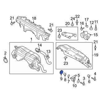 Audi OE - Exhaust Muffler Heat Shield