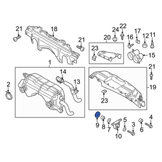 Audi OE - Exhaust Muffler Heat Shield