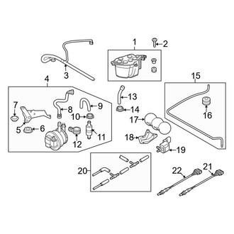 Audi OE - Emission System - Emission Components (Evaporative Emission), (Base / Plus / Spyder)
