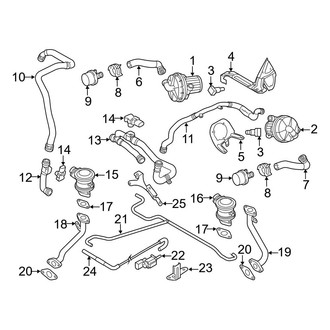 Audi OE - Emission System - Emission Components (A.I.R. Injection), (4.2L)