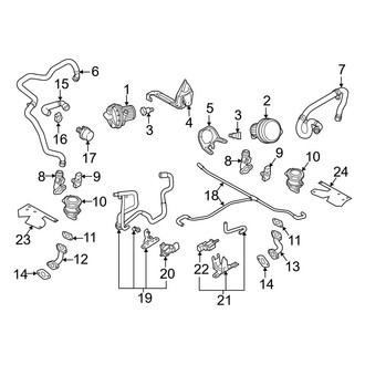Audi OE - Emission System - Emission Components (A.I.R. Injection), (5.2L)