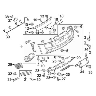 Audi OE - Rear Bumper - Bumper & Components (Cover & Components)