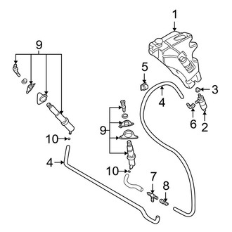 Audi OE - Front Lamps - Washer Components