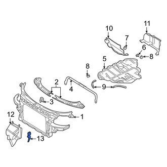 Audi OE - Front Left Radiator Support Air Duct