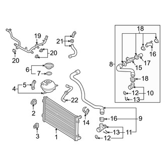 Audi OE - Cooling - Radiator & Components (225 Horse Power)