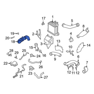 Audi OE - Rear Engine Air Intake Hose