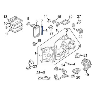 Audi OE - Front HVAC Heater Core Gasket