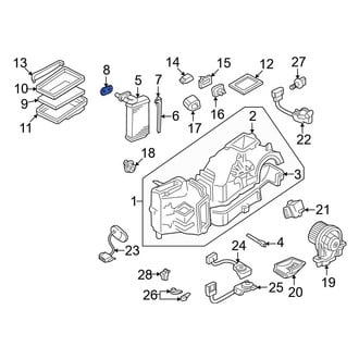 Audi OE - Front HVAC Heater Core Gasket