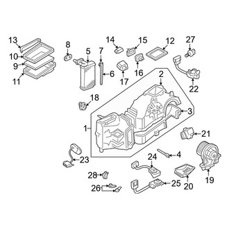 Audi OE - Air Conditioner & Heater - Evaporator & Heater Components