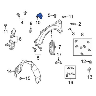 Audi OE - Left Body A-Pillar Trim Panel Cap