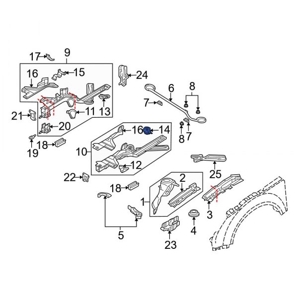 Frame Side Member Bracket