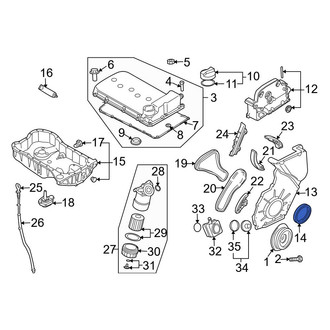 Audi OE - Front Engine Crankshaft Seal