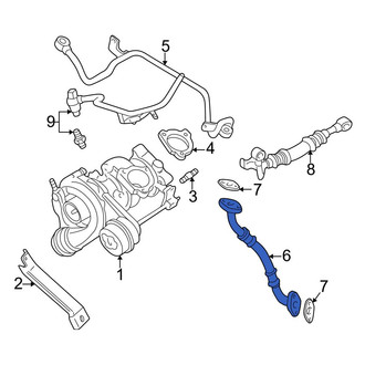 Audi OE - Turbocharger Oil Line
