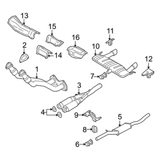 Audi OE - Exhaust System - Exhaust Components (3.2L)