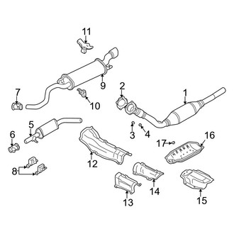 Audi OE - Exhaust System - Exhaust Components