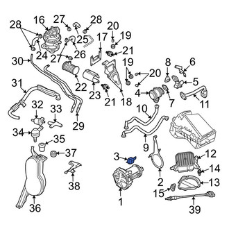Audi OE - Secondary Air Injection Pump Insulator
